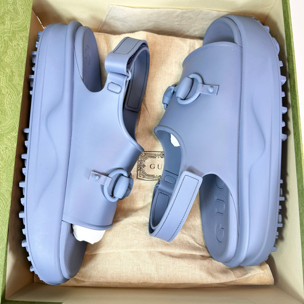 Gucci Horsebit Platform Rubber Sandal - Men’s 12.5